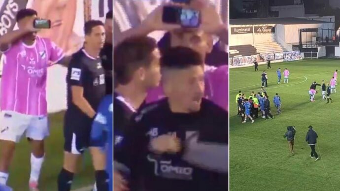 Putiferio in Argentina: il Var non c’è, il calciatore porta all’arbitro uno smartphone in campo e lui annulla il rigore