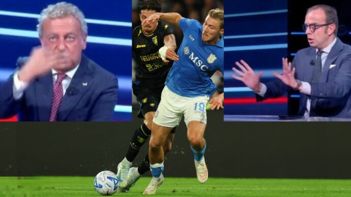 “Non possiamo dire che Hojlund si è buttato”. “Non si può fare perché è per il Napoli”: lite in tv tra Sabatini e Trevisani