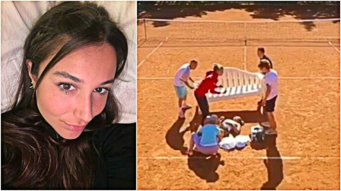 Paura per Eleonora Alvisi: si accascia in campo dopo l’infortunio e urla di dolore. In campo c’è una panchina per soccorrerla