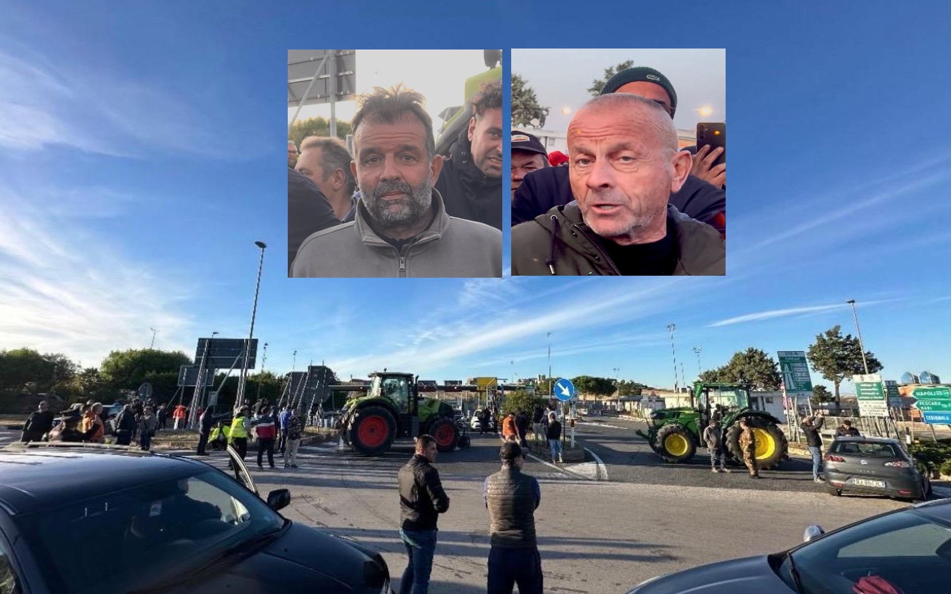 La protesta del mondo agricolo contro il caro gasolio alle porte d’ingresso della Puglia: “L’Italia rischia di fare la fame, nessuno ci ascolta”