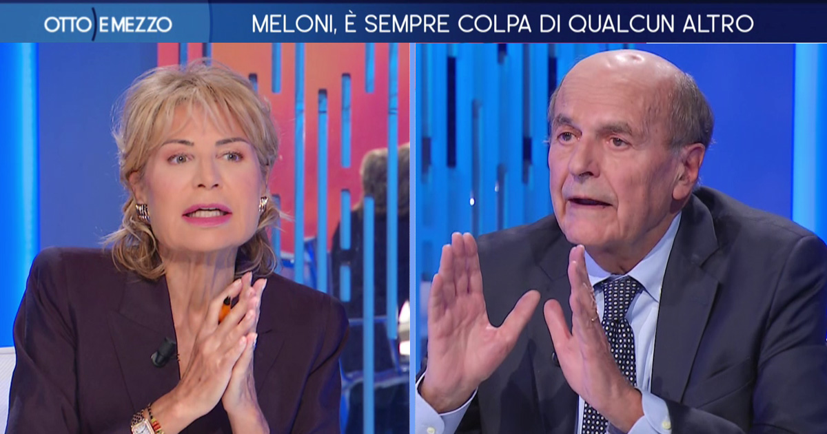 scintille tra gruber e bersani meloni 232 forte voi siete deboli 200 falso che conte o schlein non governerebbero meglio di lei da Ilfattoquotidiano.it scintille tra gruber e bersani meloni 232 forte voi siete deboli 200 falso che conte o schlein non governerebbero meglio di lei