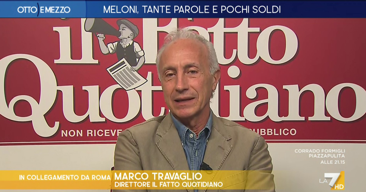 travaglio a la7 questo 232 il primo centrosinistra che fa opposizione ma per certi circoletti ne fa troppa vogliono rifilargli renzi e gentiloni da Ilfattoquotidiano.it travaglio a la7 questo 232 il primo centrosinistra che fa opposizione ma per certi circoletti ne fa troppa vogliono rifilargli renzi e gentiloni