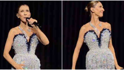 Copertina di Céline Dion torna agli Oscar del 1997 (ma a Parigi): l’abito Chanel da 1.380 ore di lavoro e 6.000 gioielli