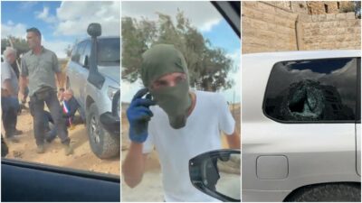 Copertina di I coloni israeliani assaltano i diplomatici Ue: mascherati e armati di bastoni, lanciano pietre contro le auto
