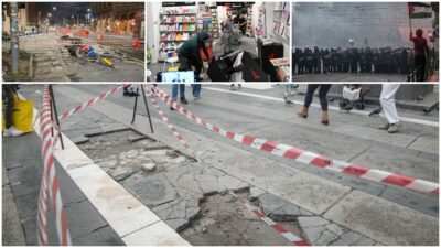 Copertina di Milano dopo la guerriglia urbana: 60 fermati di cui la metà ragazzini e 25 feriti. A Bologna danni e 75 feriti, a Torino tre arresti