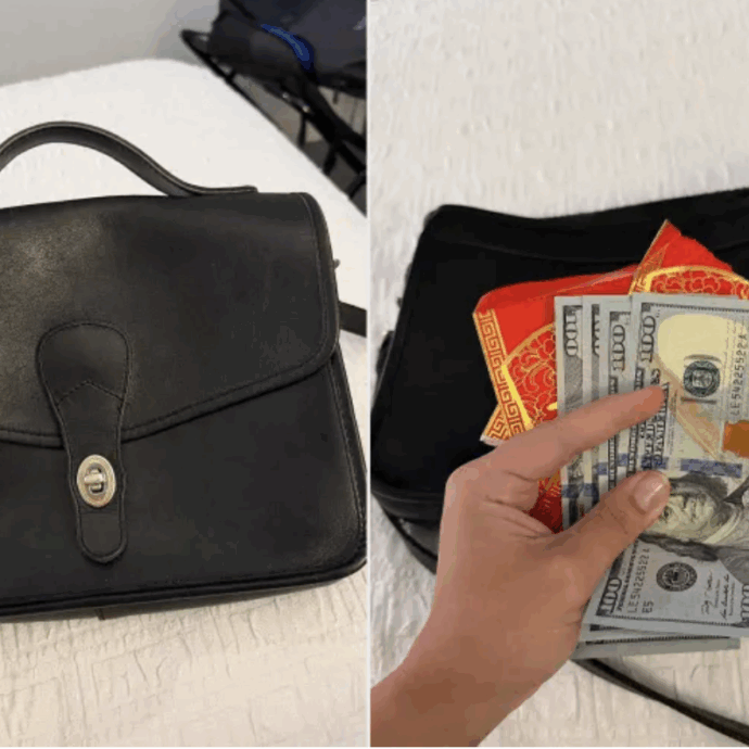 “Credo che fosse destino che trovassi esattamente la cifra che mi serviva”. Compra per 30 euro una borsa usata in un mercatino, poi l’incredibile scoperta: all’interno c’era una busta piena di soldi