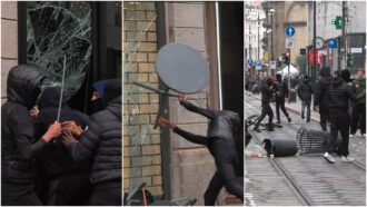 Copertina di Nuova giornata di guerriglia a Milano, gruppi di giovani assaltano diversi negozi in Via Torino