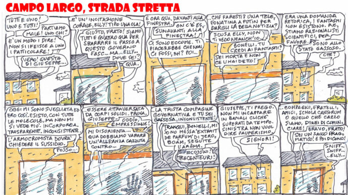 Campo largo, strada stretta – la Strip di Stefano Disegni