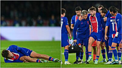 Copertina di Dramma Kvaratskhelia: va a contrasto e si rompe il crociato. Psg in allarme: i tempi di recupero