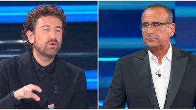 Copertina di “Sarebbe bello se ci mettessimo nei panni degli autotrasportatori. È un momento difficile, siamo tutti tali e quali”: così Siani. Carlo Conti aggiunge: “Non siamo uguali a chi ha fatto violenza nei negozi rubando e basta”