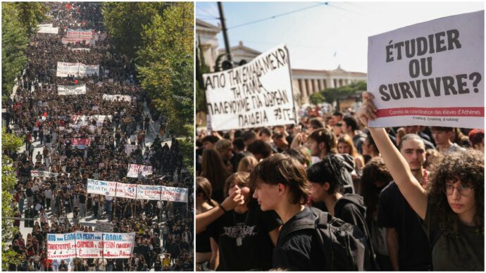 Tra speranze e disillusione, il movimento studentesco si estende alla Grecia: “Università inaccessibili mentre il governo investe in armi”