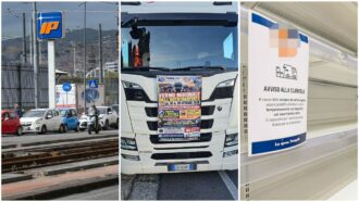 Copertina di Caro carburanti, il blocco dei tir in Campania prosegue. La Doria mette in ferie 600 dipendenti. Federdistribuzione: “Già buttati quintali di pesce”