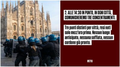 Copertina di Da Milano a Roma, sabato città blindate | La mappa. E nelle chat si organizzano le piazze: “Mezz’ora prima vi diremo dove andare. Be water”