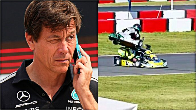 Grave incidente in kart per il figlio di Toto Wolff: ha 9 anni. Il boss della Mercedes: “Non voglio vedere le immagini”