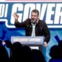Copertina di Salvini si blinda  e sfida Meloni:  “Mai più  soldi  e armi per Kiev”