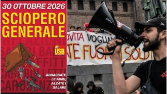 Copertina di Sciopero generale il 30 ottobre, l’Usb mobilita il Paese contro carovita e riarmo: dai trasporti alla sanità, oltre 40 manifestazioni. La mappa in aggiornamento