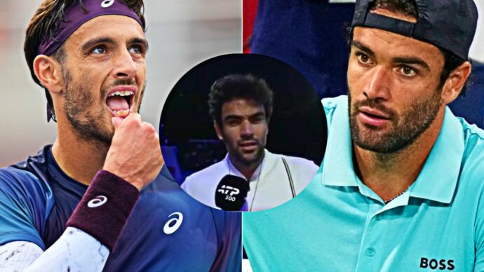 L’imbarazzo di Berrettini nel commentare il trionfo di Musetti: “Sono in diretta? Ok. Credo che se lo sia meritato”. E il gossip si scatena