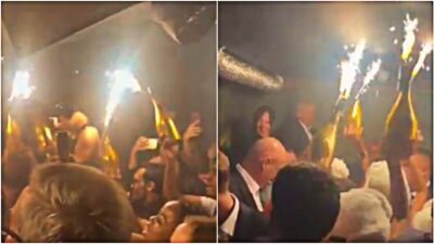 Copertina di “Non hanno imparato nulla da Crans-Montana”: bottiglie con candele scintillanti alla festa di Kane per il pallone d’oro