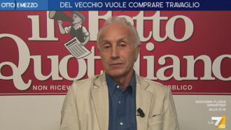 Copertina di Travaglio a La7 : “Confronto pubblico con Del Vecchio? Non siamo al Bagaglino o al circo Barnum. Il Fatto e i suoi giornalisti non sono in vendita”