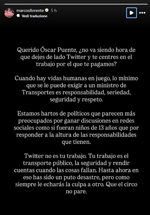 Incidente tra treni in Spagna, i giocatori de La Liga attaccano il ministro dei trasporti: “Metti da parte Twitter e lavora, sembri un 13enne”