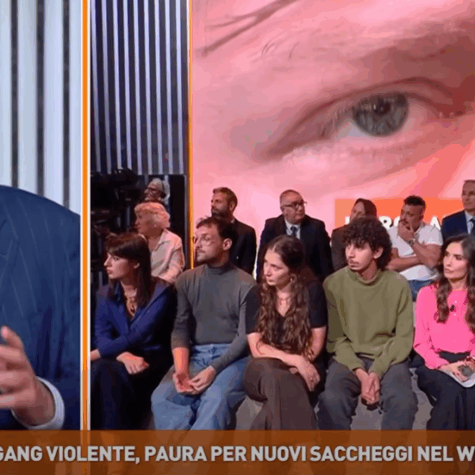 “Non ci arrivi, qui con me non ci parli più. Voi siete due Fonzie… che fa rima con…”: Paolo Del Debbio perde la pazienza e va su tutte le furie con due attivisti a Dritto e Rovescio