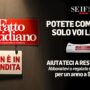 Copertina di Il Fatto non è in vendita: abbonatevi a un prezzo speciale fino al 10 novembre

