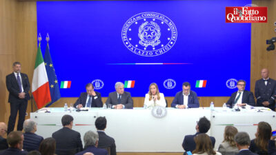 Copertina di Meloni (con accanto Salvini): “Continuiamo a sostenere l’Ucraina”