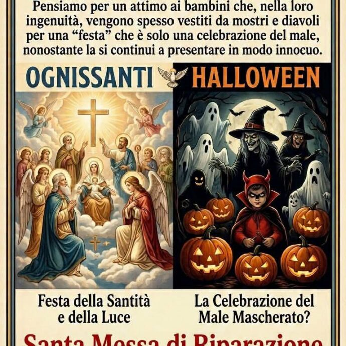 “Halloween celebra i demoni, vestite i bimbi da diavoli per esaltare il male”: l’allarme del parroco che indice una messa di riparazione